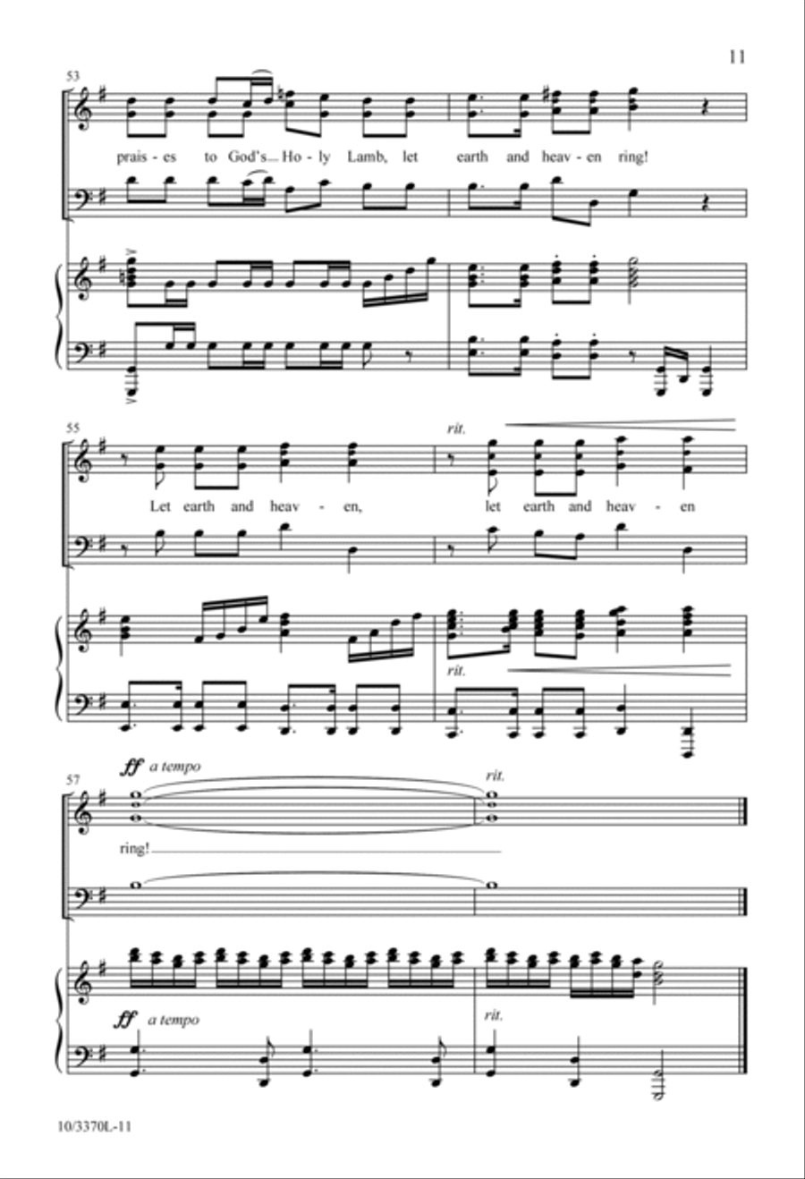 God's Holy Lamb 3-Part scores gallery preview page 11
