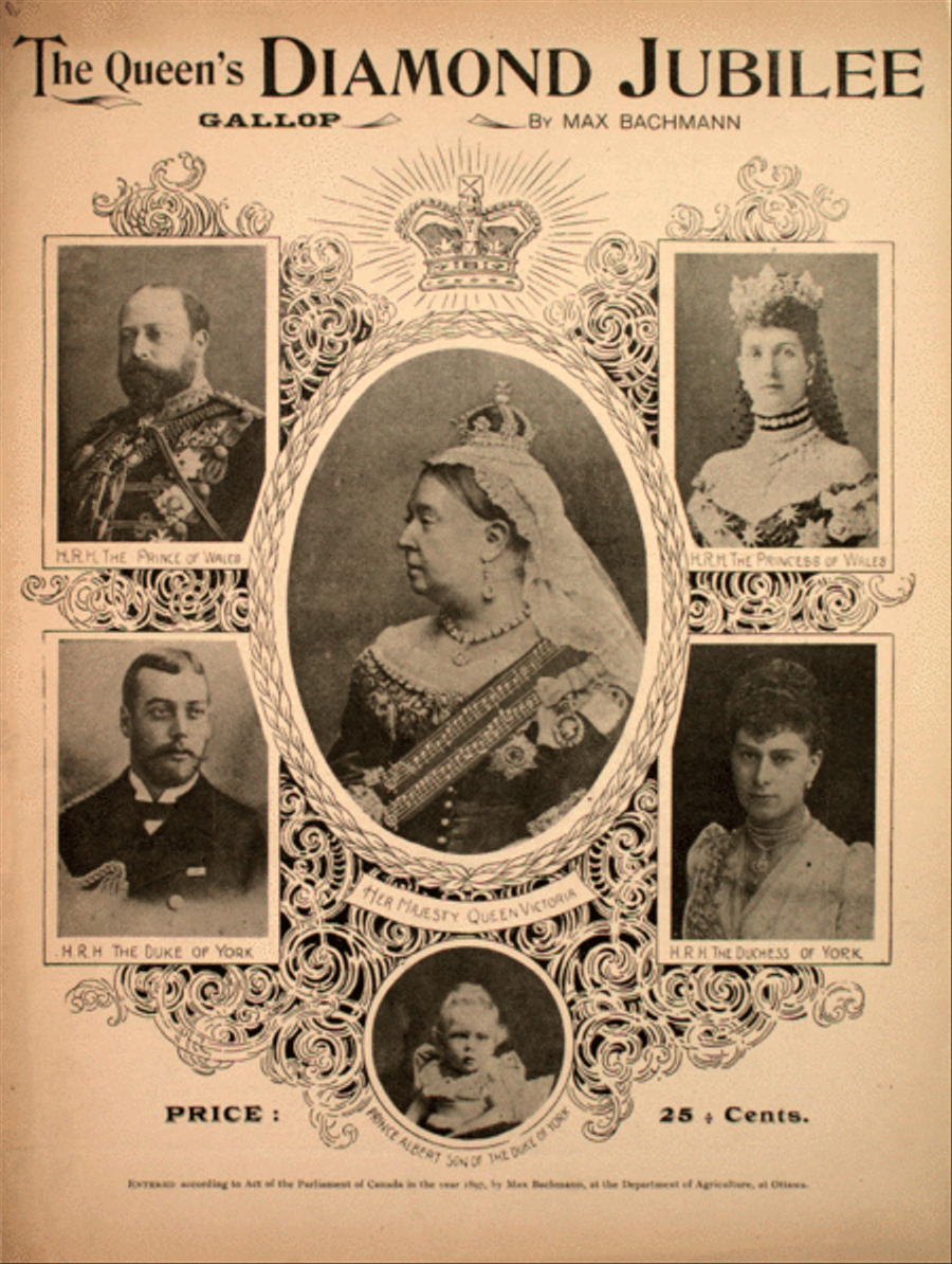 The Queen's Diamond Jubilee. Galop Piano Solo scores gallery preview page 1