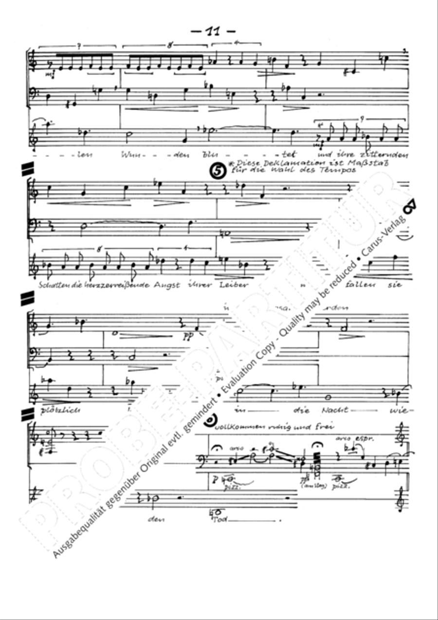 Todesblumen Flute scores gallery preview page 14