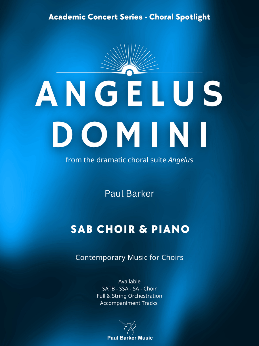 Angelus Domini (SAB Choir & Piano) 3-Part scores gallery preview page 1