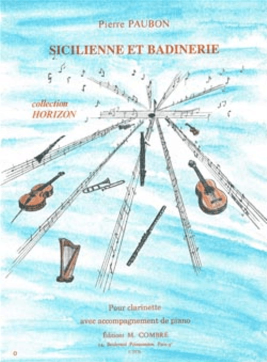 Sicilienne et badinerie Clarinet Solo scores gallery preview page 1