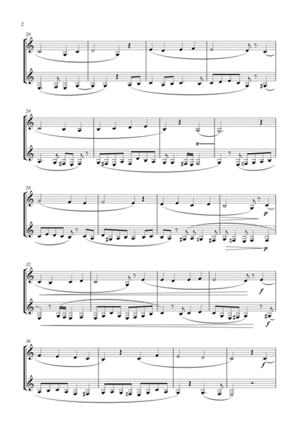 O Come, All Ye Faithful (for clarinet (Bb) duet, suitable for grades 1-5) image number null