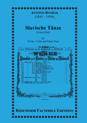 Slavische Tanze or Taenze or Tanze) (I)