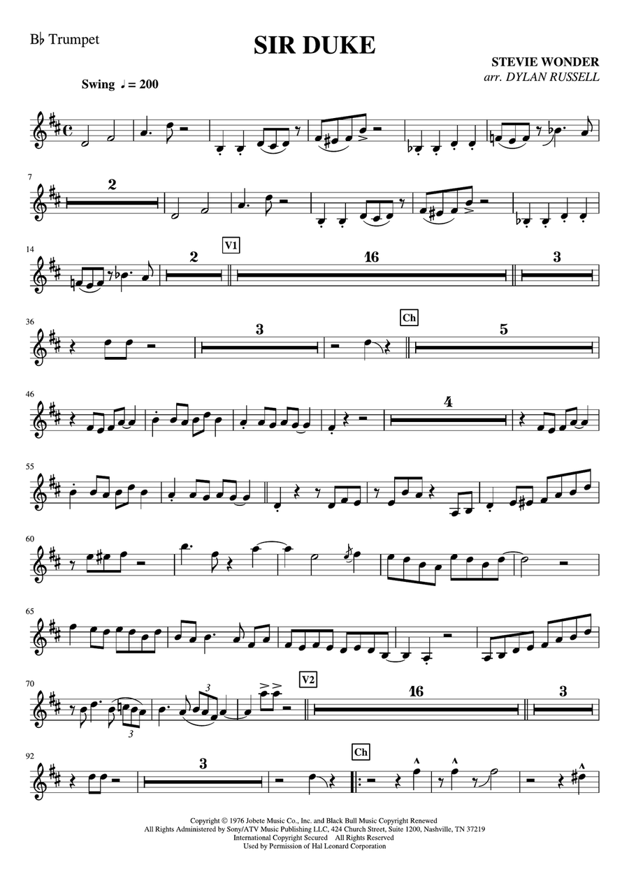 Sir Duke Small Ensemble scores gallery preview page 5