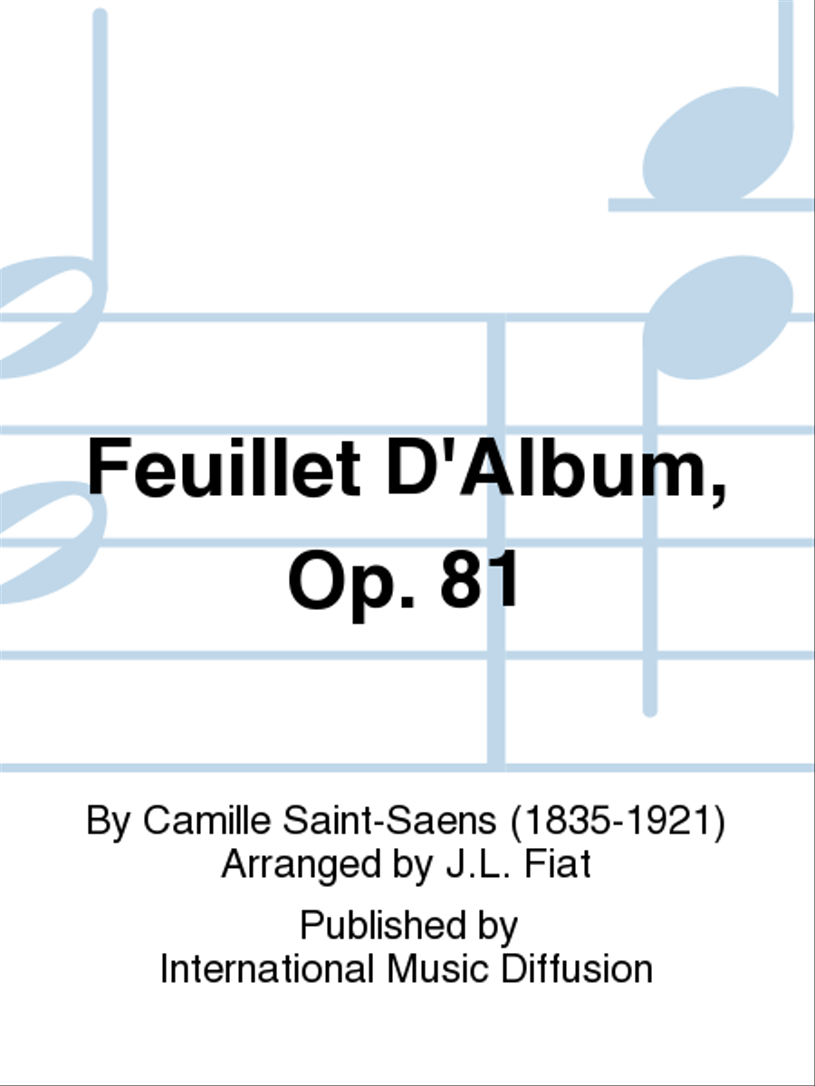 Feuillet D'Album, Op. 81 Bassoon scores gallery preview page 1