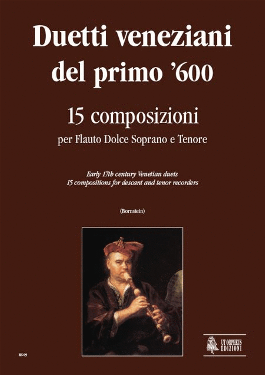 Early 17th century Venetian Duets. 15 Compositions for Descant and Tenor Recorders Woodwind Duet scores gallery preview page 1
