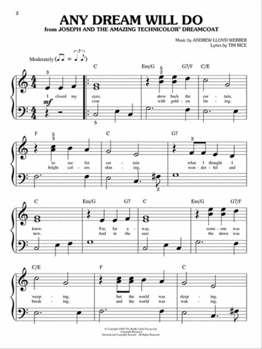 Happy Birthday to You and Other Great Songs for Big-Note Piano Easy Piano scores gallery preview page 3