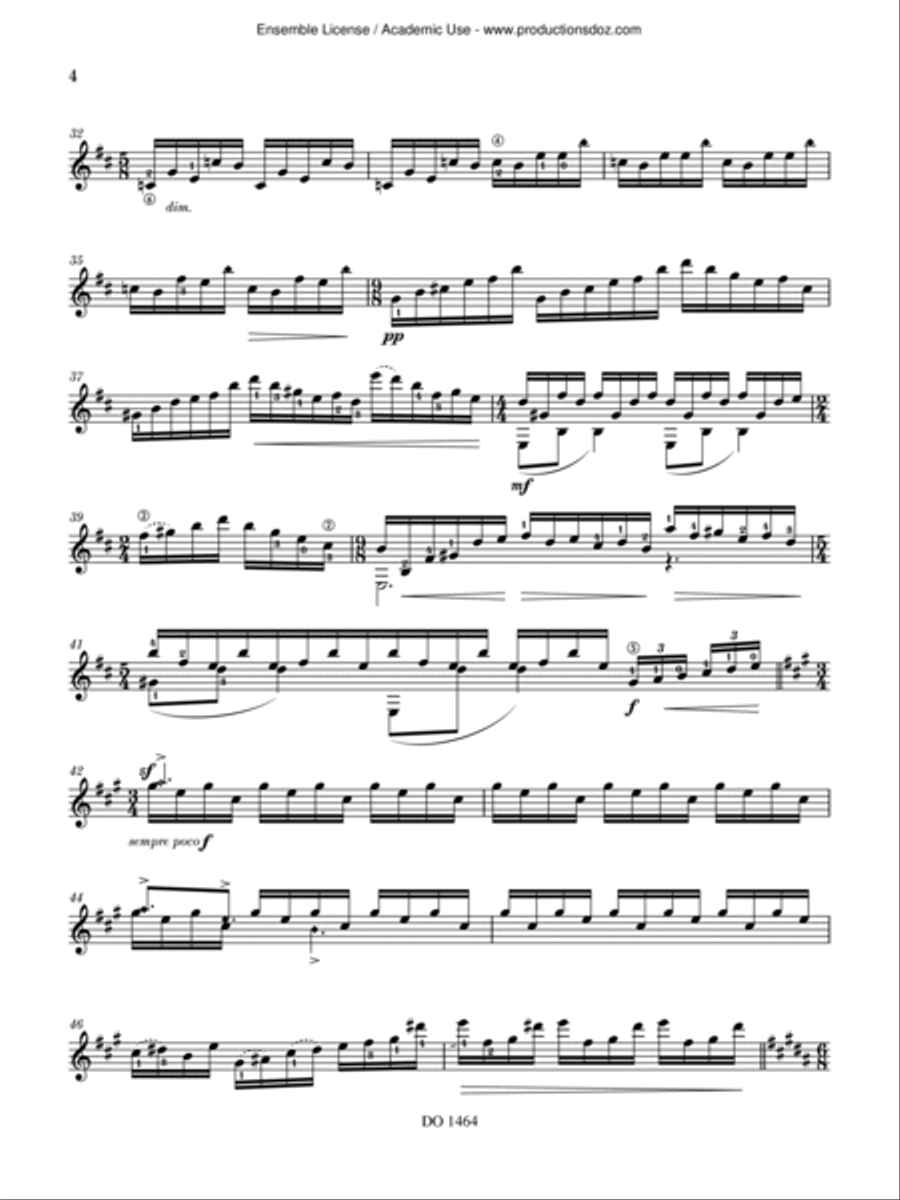 The Blue Madeleine Classical Guitar scores gallery preview page 4