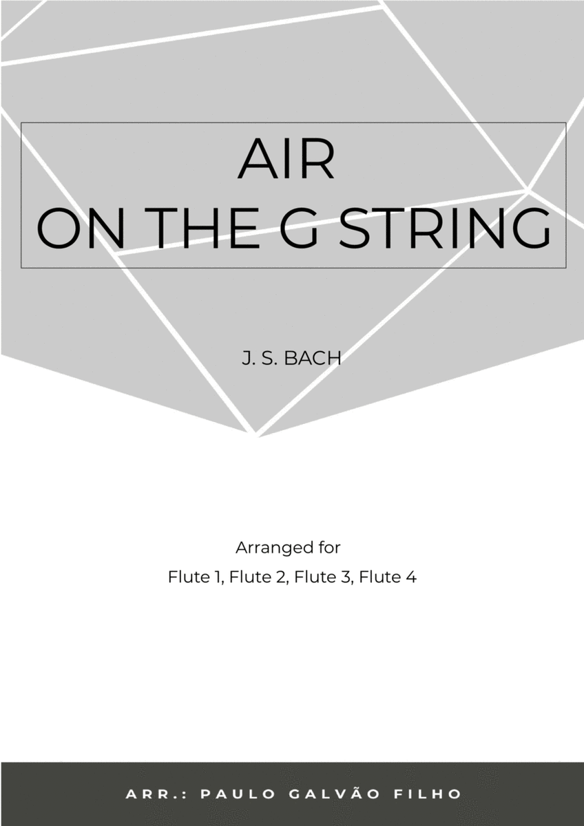 AIR ON THE G STRING -FLUTE QUARTET image number null