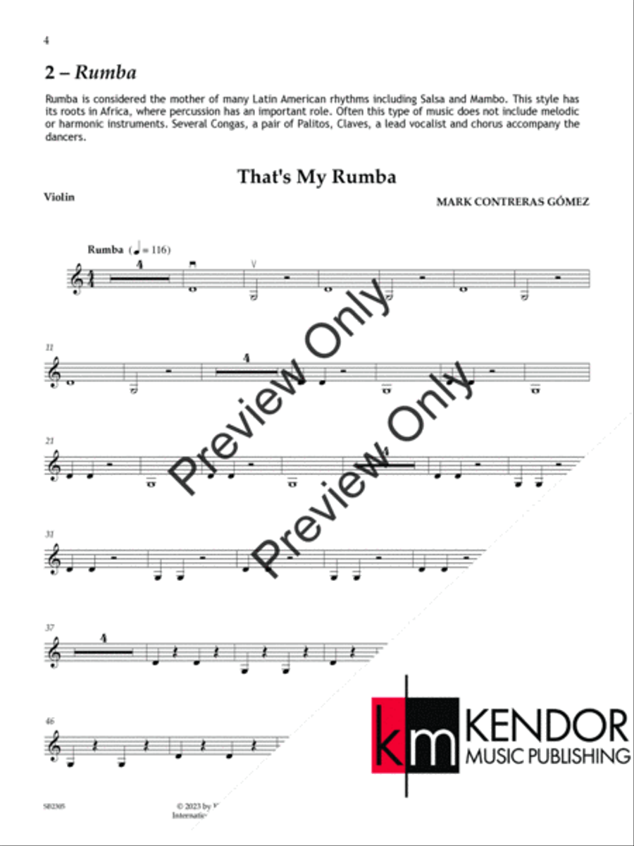 The Latin American String Collection Violin scores gallery preview page 5