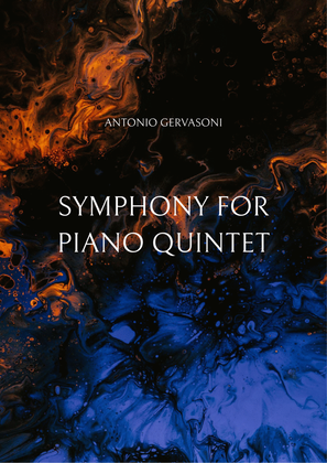 Book cover for Symphony for Piano Quintet - Score Only
