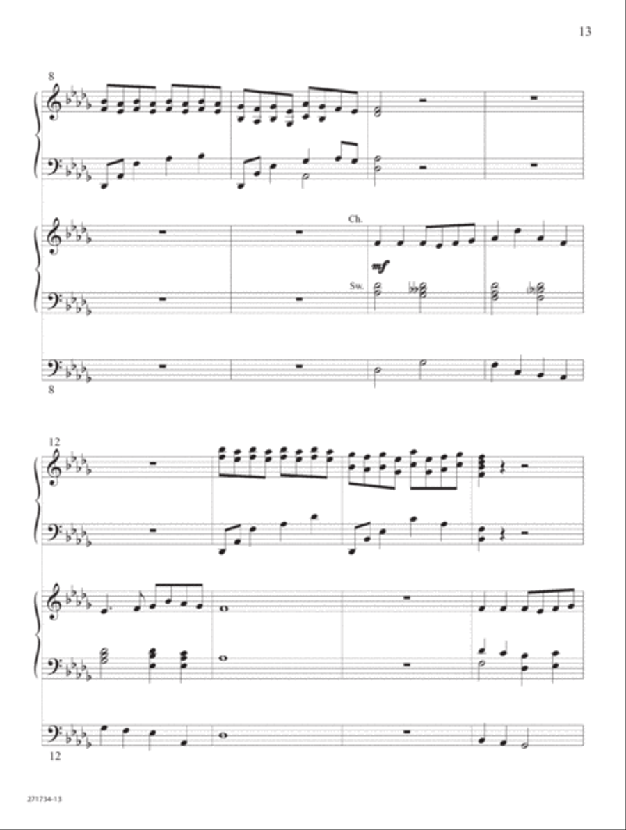 Grace So Amazing Grace So Amazing Organ scores gallery preview page 8