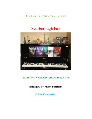 "Scarborough Fair"-Piano Background for Alto Sax and Piano-(Jazz/Pop Version with Improvisation)