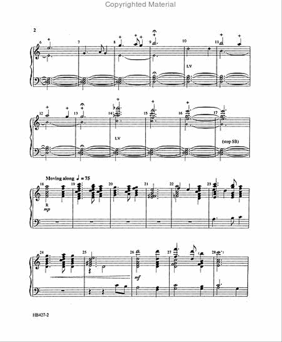 Sleep in Heavenly Peace 5-Octaves scores gallery preview page 2