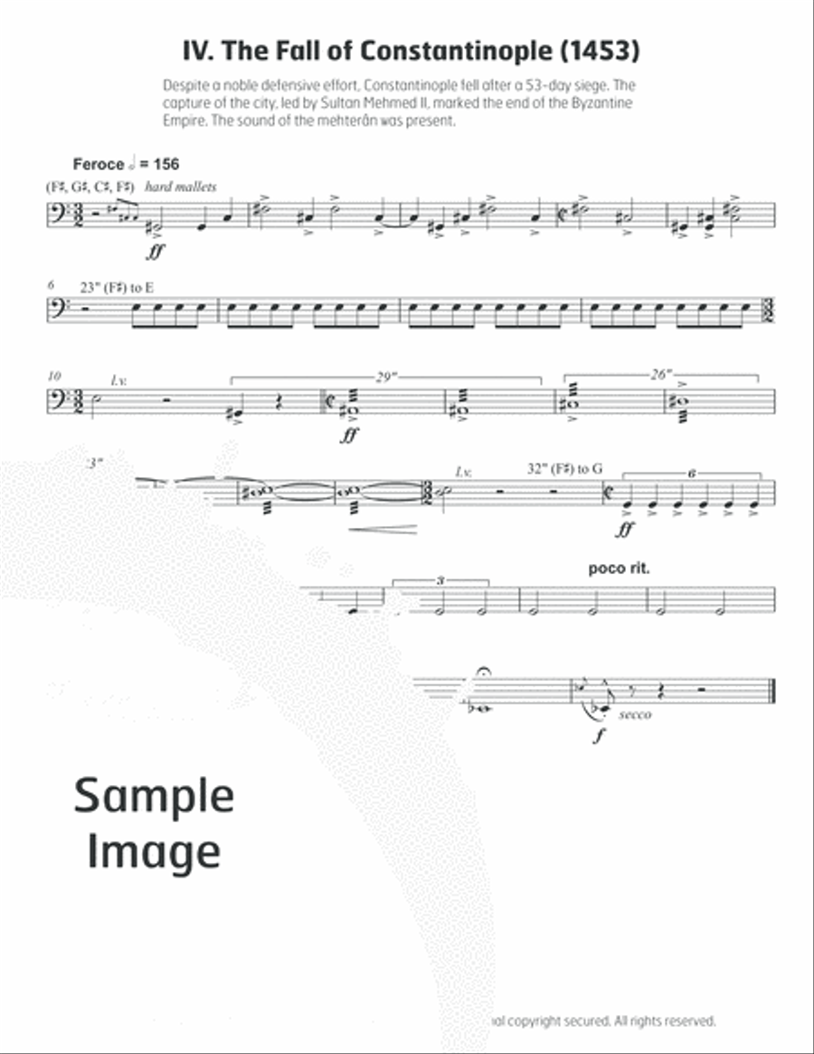 Mehteran Percussion scores gallery preview page 10