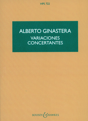 Book cover for Variaciones Concertantes, Op. 23