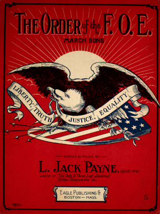 Book cover for The Order of the F.O.E. March Song