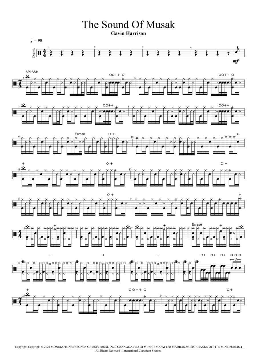 The Sound Of Muzak Drum Set scores gallery preview page 1