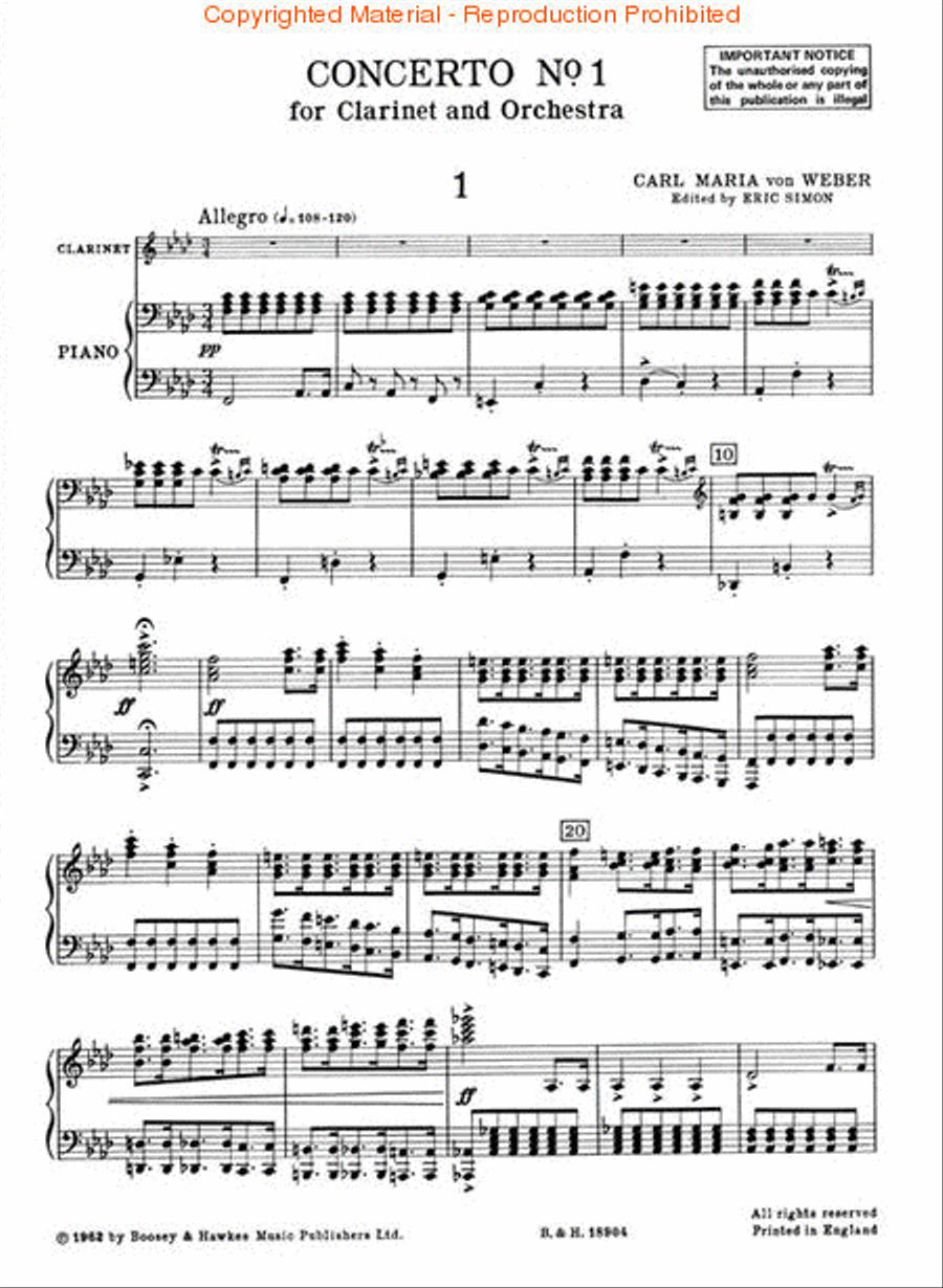 Concerto No. 1, Op. 73 Concerto No. 1, Op. 73 Clarinet Solo scores gallery preview page 2