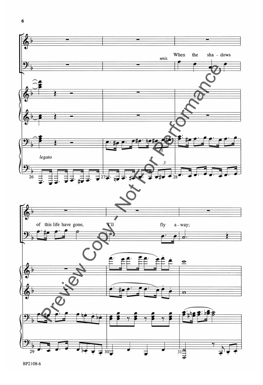 I'll Fly Away - SATB 4-Part scores gallery preview page 7