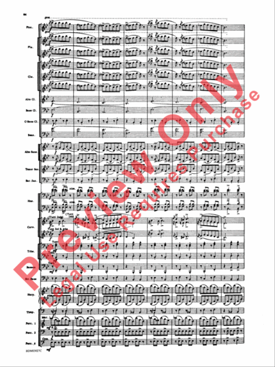 La Fiesta Mexicana Concert Band scores gallery preview page 67