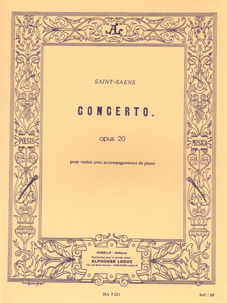 Concerto No.1, Op.20 (violin & Piano)