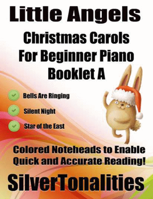 Book cover for Little Angels Christmas Carols for Beginner Piano Booklet A