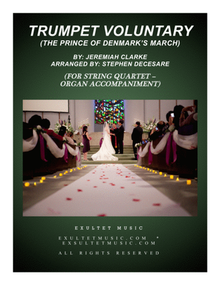 Book cover for Trumpet Voluntary (for String Quartet - Organ Accompaniment)