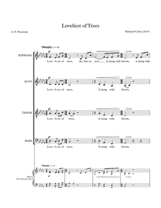 Loveliest of Trees (for unaccompanied SATB choir)