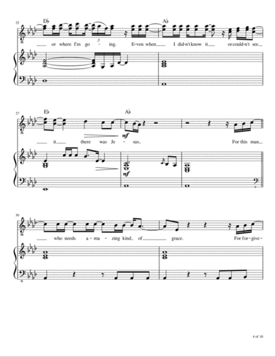 There Was Jesus There Was Jesus Voice scores gallery preview page 5
