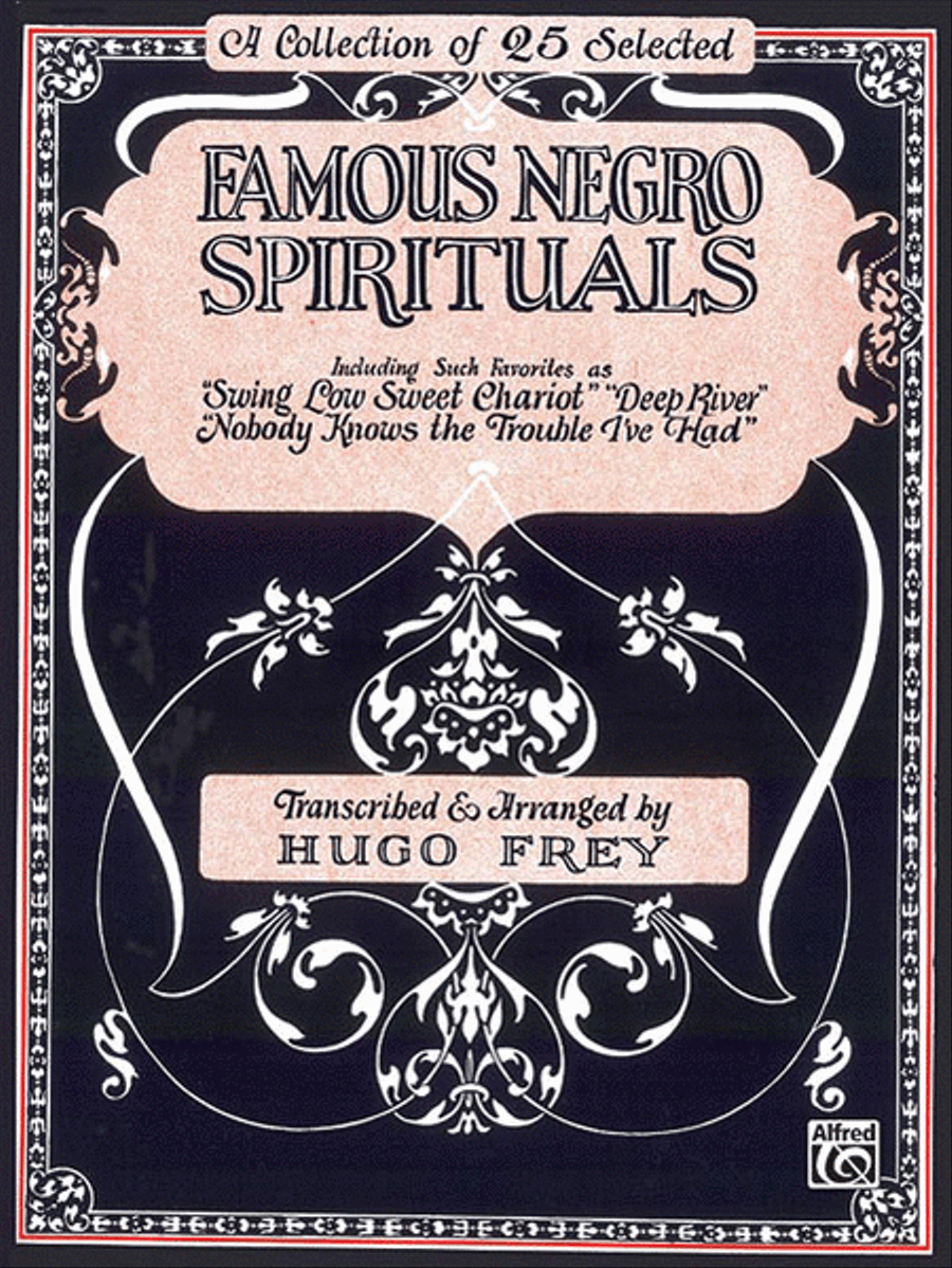 Famous Negro Spirituals Piano, Vocal, Guitar scores gallery preview page 1