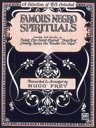 Book cover for Famous Negro Spirituals