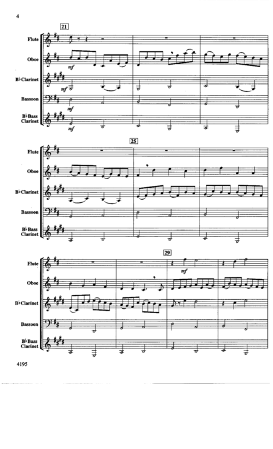 Canon in D Canon in D Woodwind Quartet scores gallery preview page 4