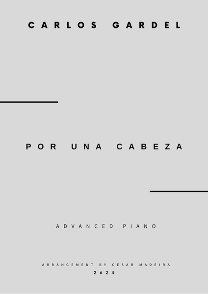 Por Una Cabeza - Advanced Piano - W/Chords (Full Score) image number null