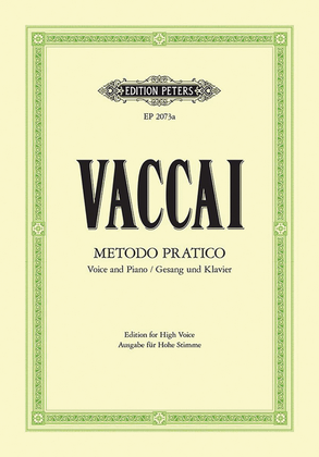Book cover for Metodo Pratico di Canto Italiano for Voice and Piano (High Voice)