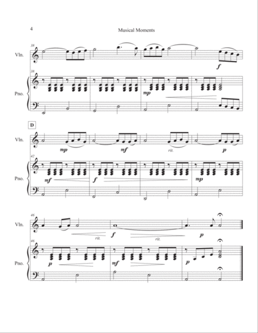Musical Moments for Piano and Soloist Vol. 1 Flute scores gallery preview page 5