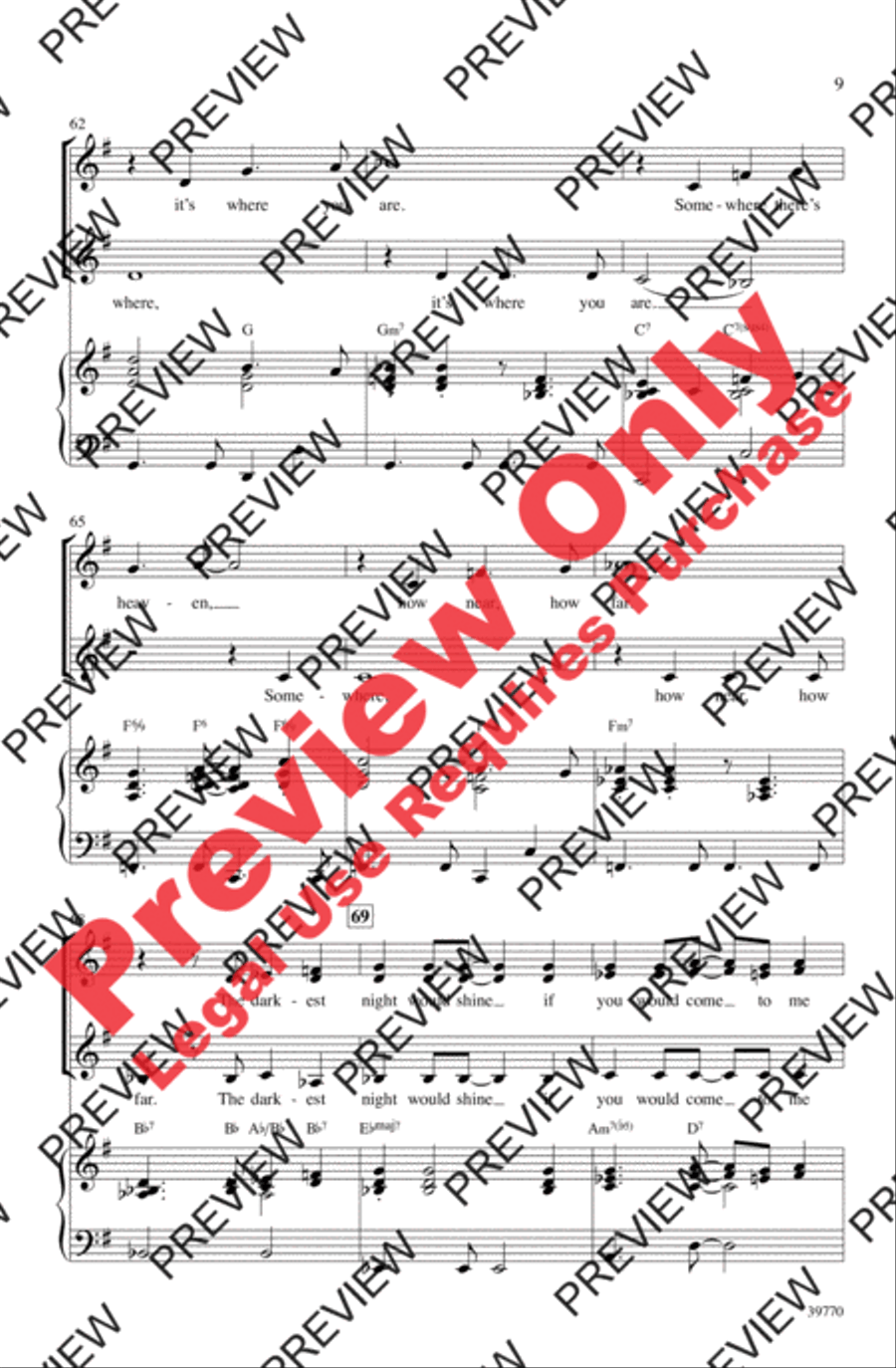 How High the Moon Women's Choir scores gallery preview page 9