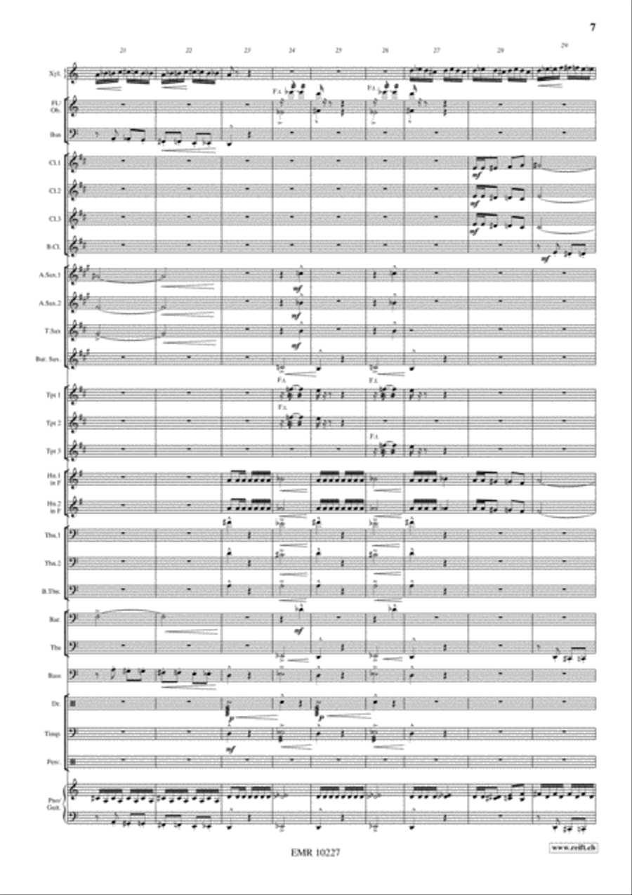 Swingair Bumble Bee Concert Band scores gallery preview page 8