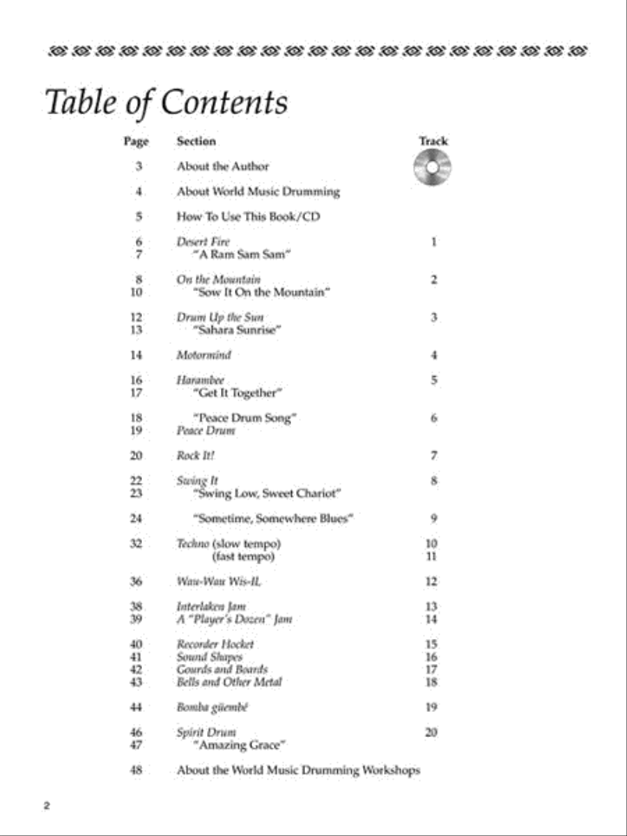 World Music Drumming: New Ensembles and Songs Drums scores gallery preview page 2