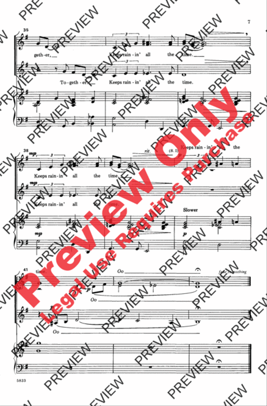 Stormy Weather Women's Choir scores gallery preview page 7
