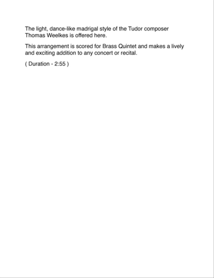 Hark all ye Lovely Saints for Brass Quintet Brass Quintet scores gallery preview page 2
