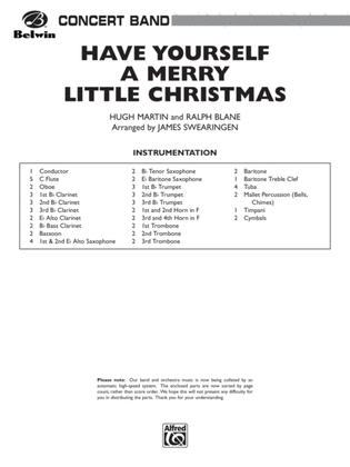 Have Yourself a Merry Little Christmas: Score