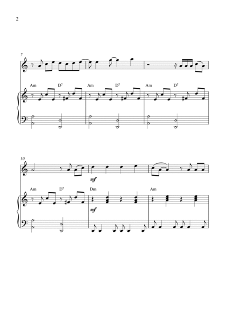 She's Not There Piano scores gallery preview page 2
