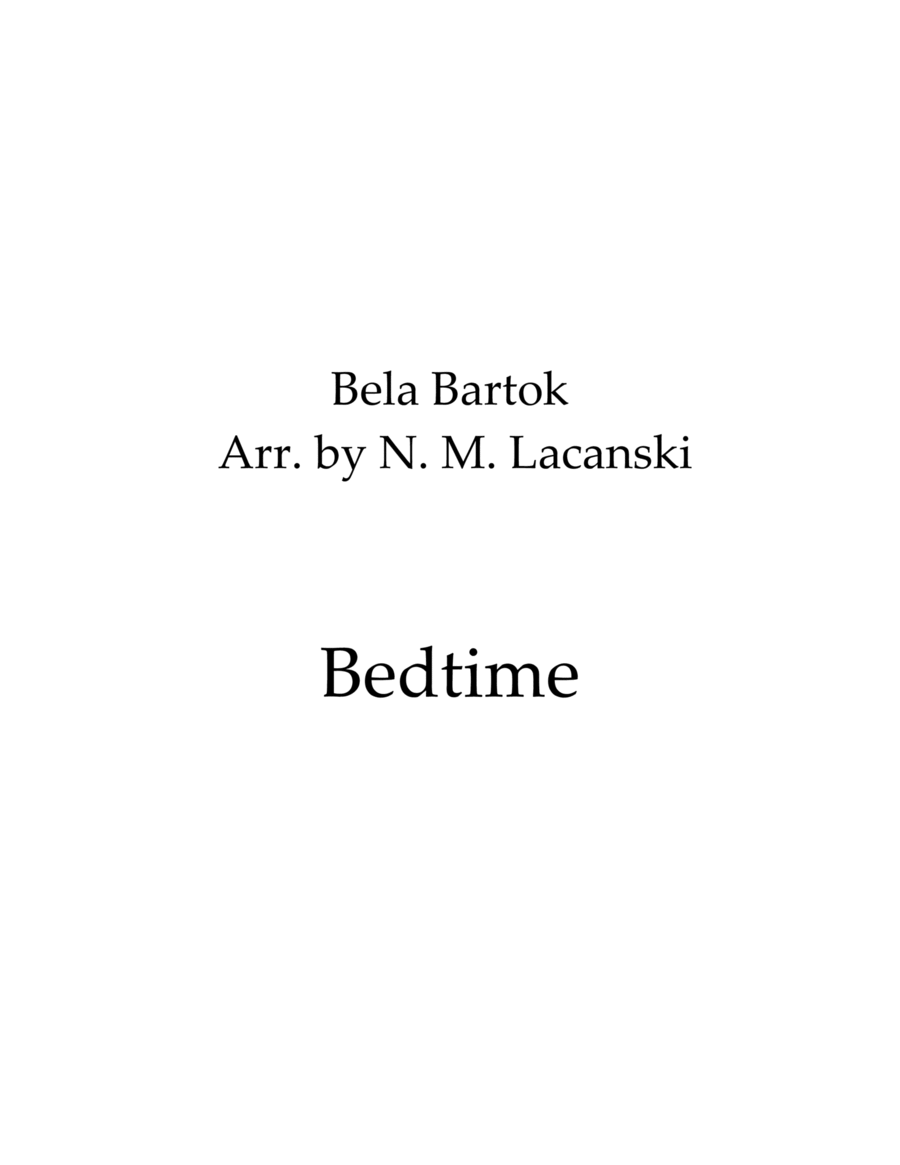 Bedtime Bedtime String Trio scores gallery preview page 1