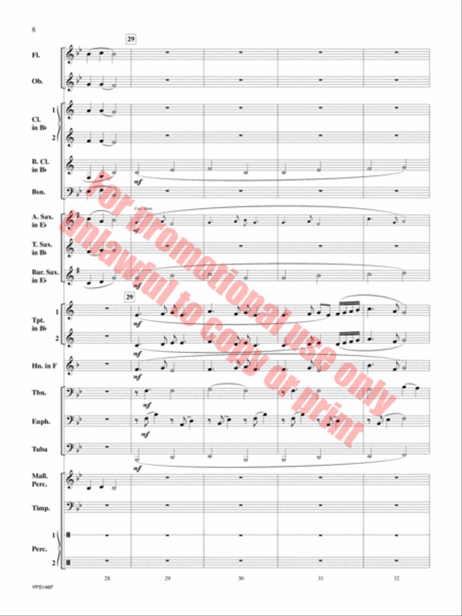 Suo Gan Suo Gan Concert Band scores gallery preview page 9
