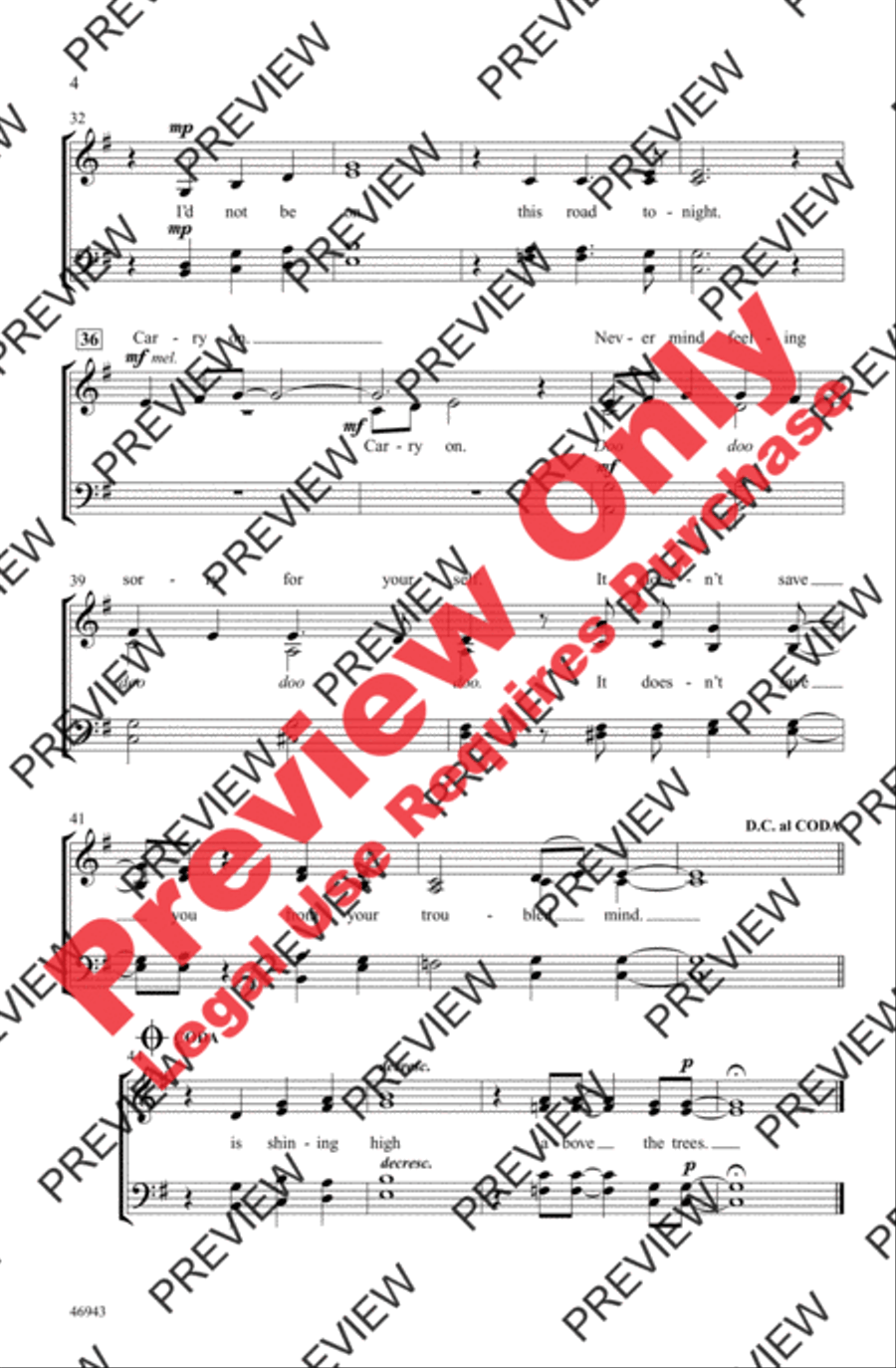 That Lonesome Road 4-Part scores gallery preview page 4