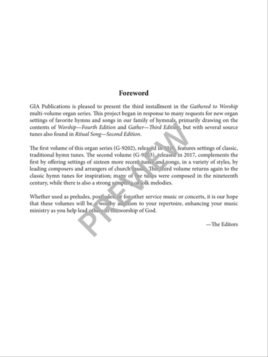 Gathered to Worship - Volume 3 Hymn Anthems scores gallery preview page 4