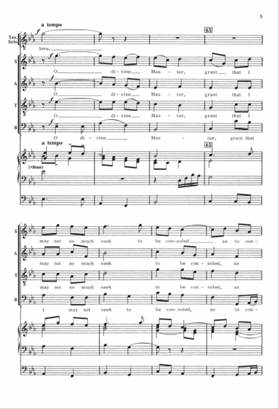 Franciscan Canticles 4-Part scores gallery preview page 5