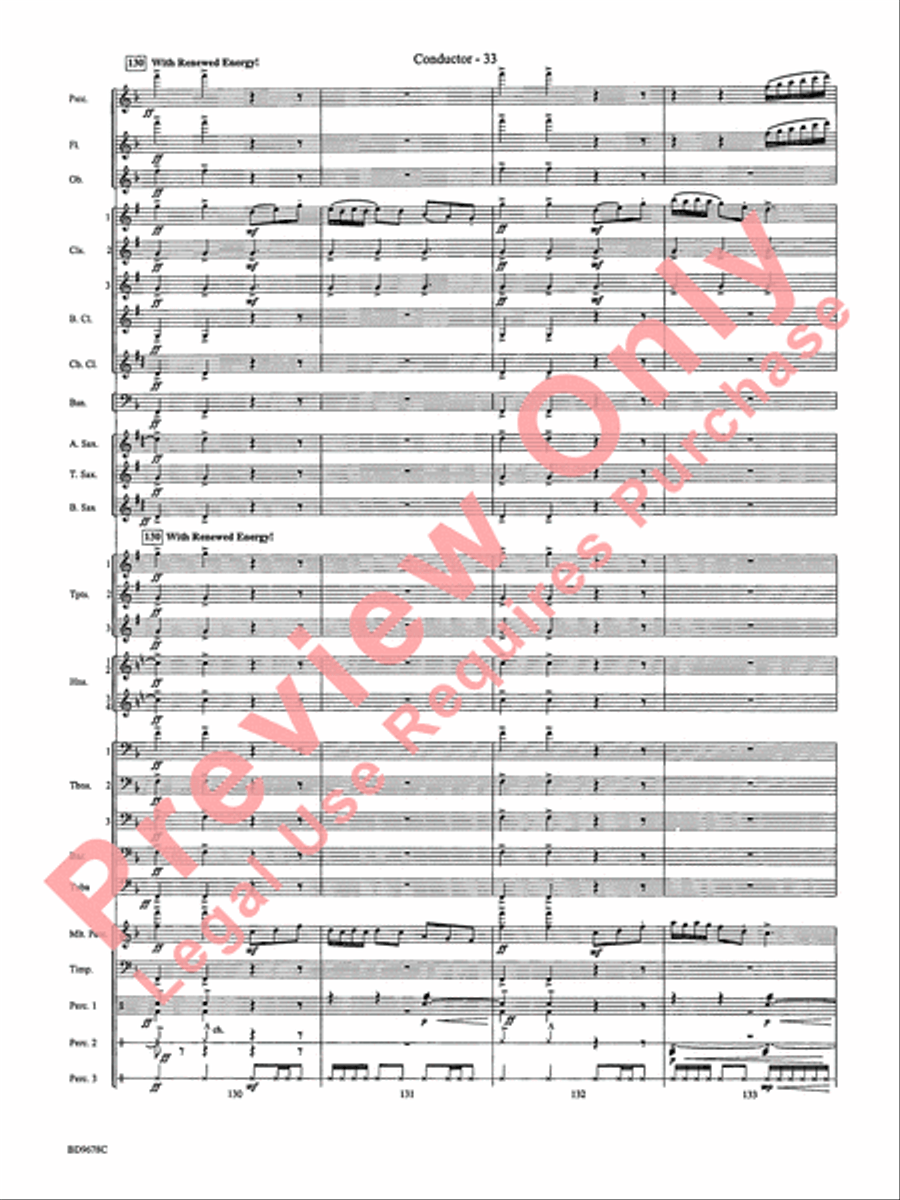 Through the Vulcan's Eye Concert Band scores gallery preview page 36