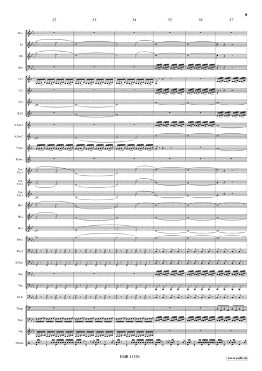 Blade Runner Concert Band scores gallery preview page 10
